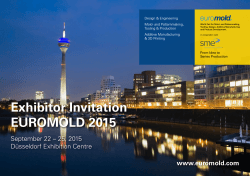 Exhibitor Invitation EUROMOLD 2015