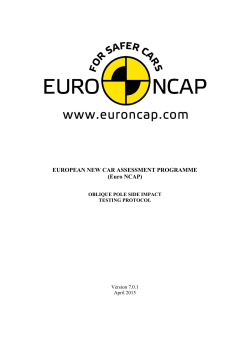 EUROPEAN NEW CAR ASSESSMENT PROGRAMME (Euro NCAP)