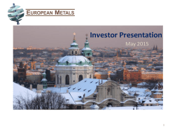 Investor Presentation - May 2015