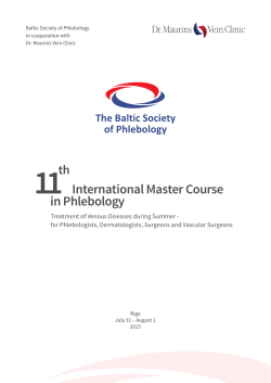International Master Course in Phlebology