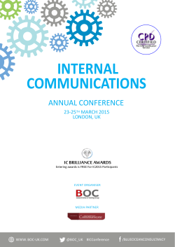 INTERNAL COMMUNICATIONS - IABC Europe, Middle East and