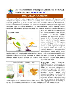 Soil Organic Carbon and upscaling