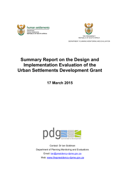 Final USDG Evaluation Summary Report 15 03 17