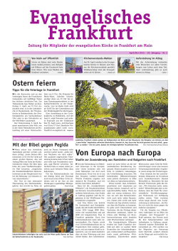 Ausgabe April/Mai 2015 - Evangelisches Frankfurt