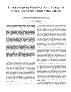 Privacy-preserving Ubiquitous Social Mining via Modular and