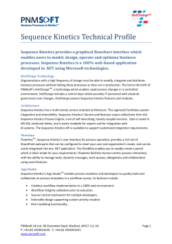 Sequence Kinetics Technical Profile