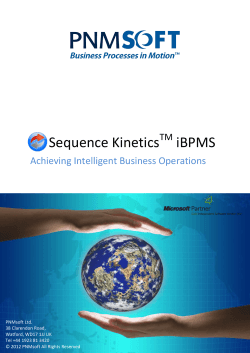 Intelligent BPM Whitepaper - Enterprise Ventures Corporation