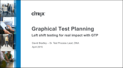 Graphical Test Planning