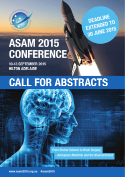 the call for abstracts brochure