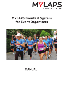 MYLAPS EventKit System for Event Organisers