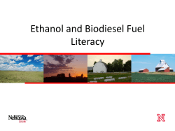 Ethanol and Biodiesel Fuel Literacy