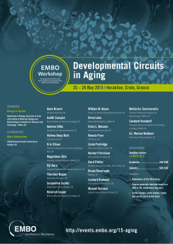 Developmental Circuits in Aging - Events