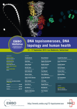 DNA topoisomerases, DNA topology and human - Events