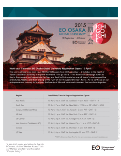 EO Osaka Global University Registration Opens 10