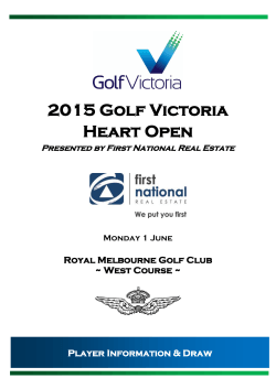 2015 Golf Victoria Heart Open