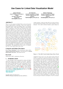 Use Cases for Linked Data Visualization Model