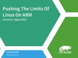 Pushing the limits of Linux on ARM