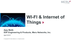WI-FI & Internet of Things
