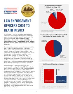 law enforcement officers shot to death in 2013