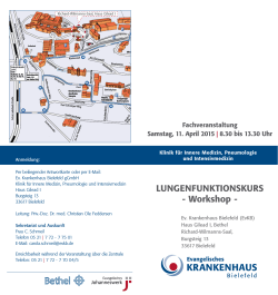 LUNGENFUNKTIONSKURS - Workshop -