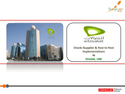Etisalat Case Study - Oracle Cloud Consulting Company