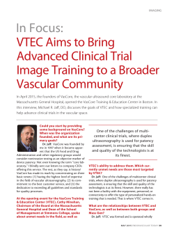 VTEC Aims to Bring Advanced Clinical Trial Image Training to a