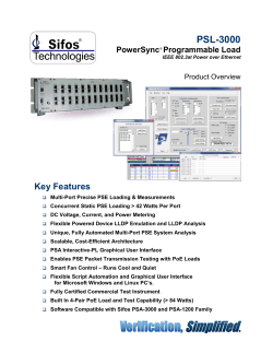 PSL-3000 Datasheet - Sifos Technologies