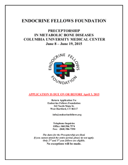 June 19, 2015 - Endocrine Fellows Foundation