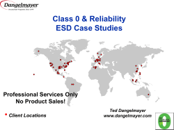 Class 0 & Reliability ESD Case Studies