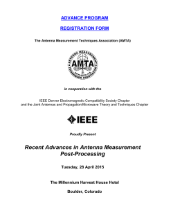 ADVANCE PROGRAM & REGISTRATION FORM