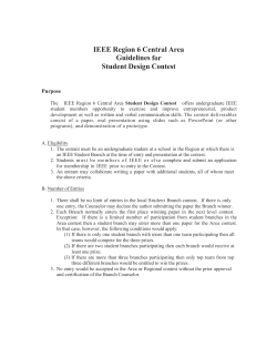 IEEE Region 6 Central Area Guidelines for Student Design Contest