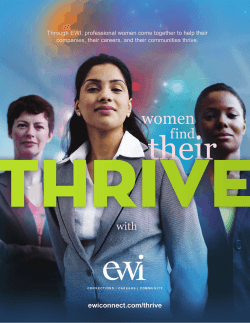Through EWI, professional women come together to help their