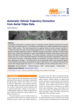 Automatic Vehicle Trajectory Extraction from Aerial