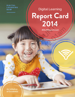 Digital Learning Report Card - Foundation for Excellence in Education