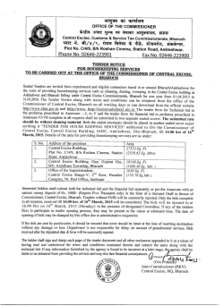 tender notice for housekeeping services