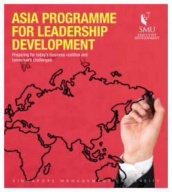 asia programme for leadership development