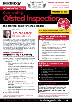 Ofsted Inspection - Exeter Consortium