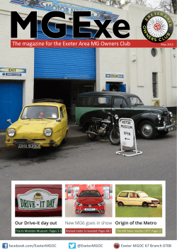 MG EXE May 2015 - Exeter MG Owners Club