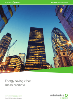 Energy savings that mean business