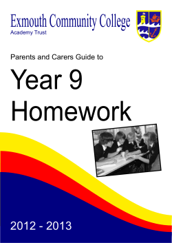 Year 9 Homework Guide Cover