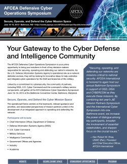 Your Gateway to the Cyber Defense and Intelligence Community