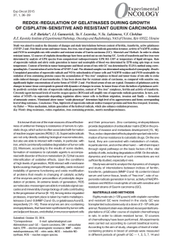 redox-regulation of gelatinases during growth of cisplatin