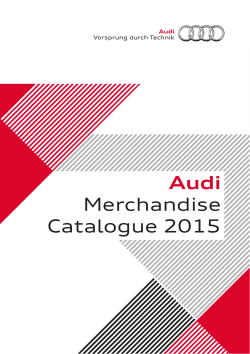 Audi Merchandise Catalogue 2015