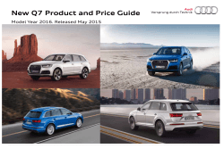 New Q7 Product and Price Guide