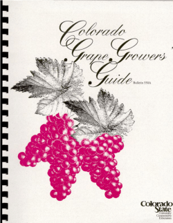 Grape Grower`s Guide - Colorado State University Extension