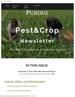 a pdf version of this issue - Purdue Extension Entomology