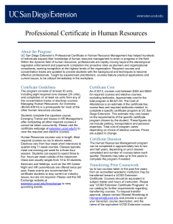 Professional Certificate in Human Resources