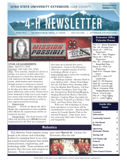 March 2015 - Utah State University Extension