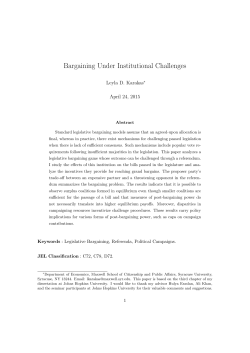 Bargaining Under Institutional Challenges