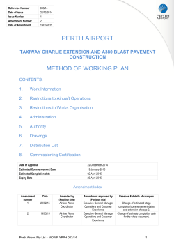 Method of Working Plan YPPH 003-14 Taxiway Charlie Extension